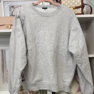 The Bar Light Gray Crewneck Sweater